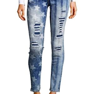 Miss Me Stars and Stripes Skinny Jean